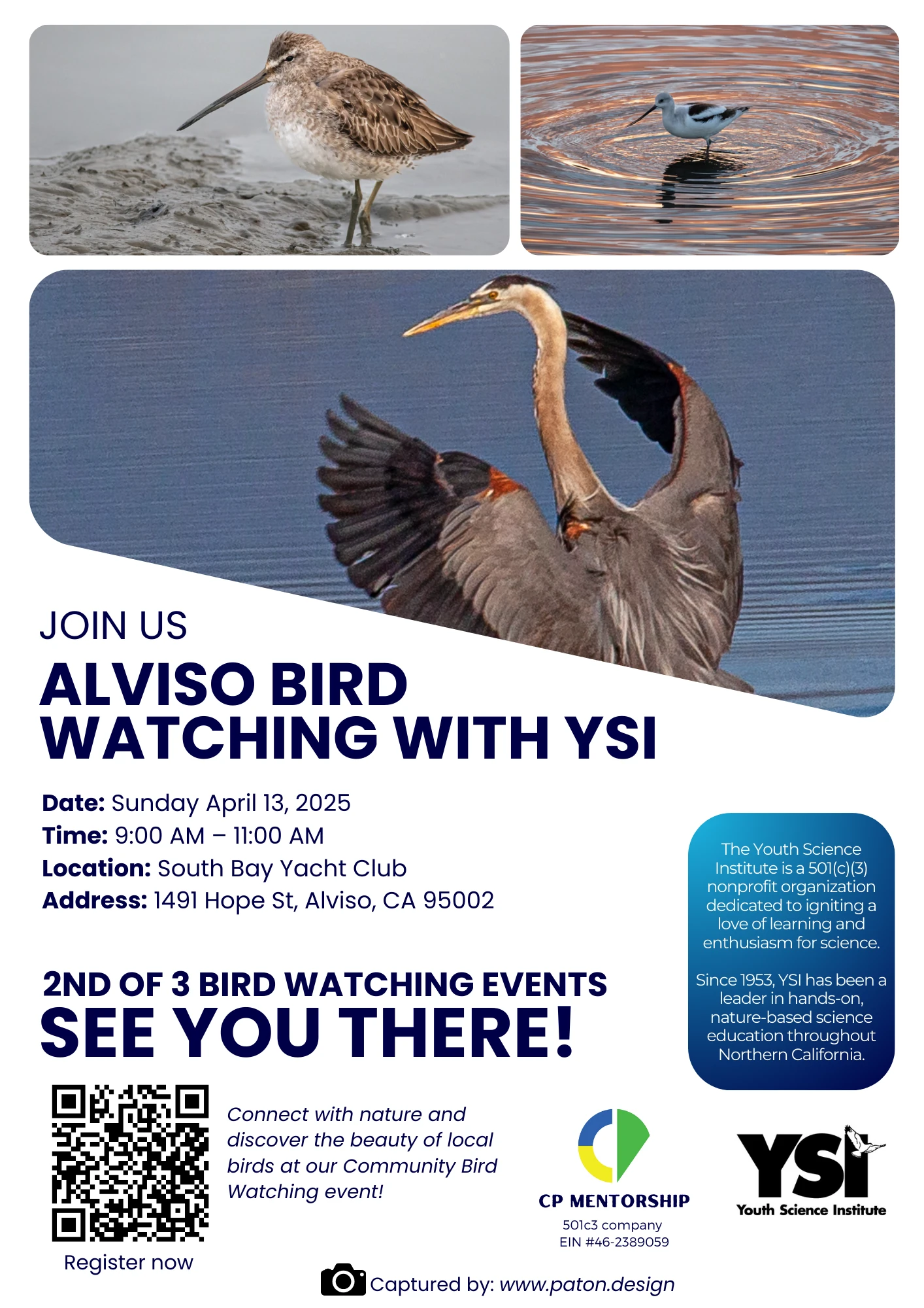 Alviso Bird Watching with YSI + Park Cleanup