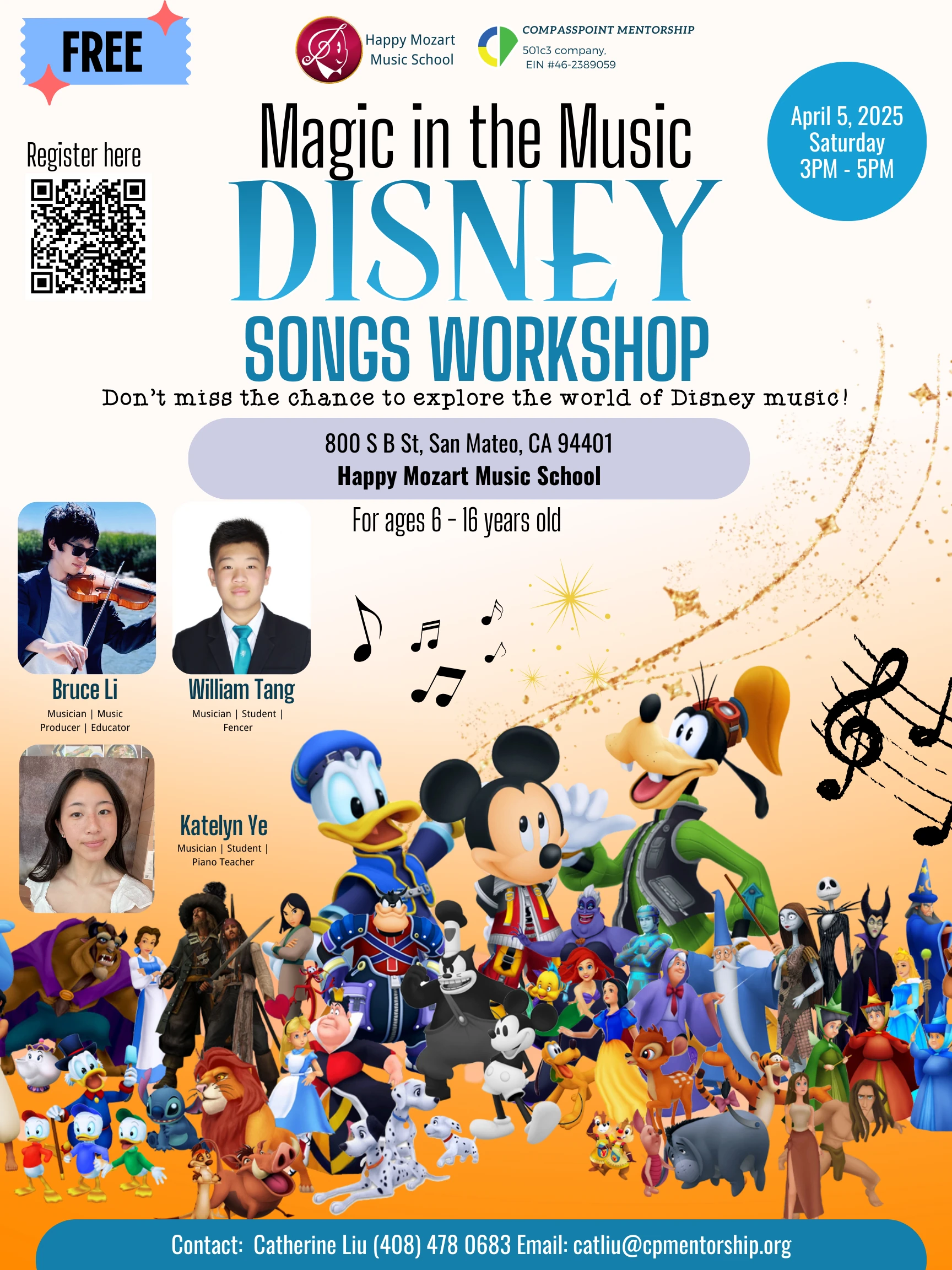 Magic in the Music: Disney Songs Workshop