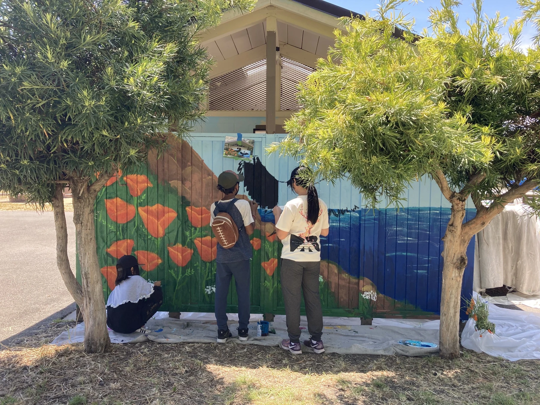 Los Gatos Park Mural Ribbon Cutting Event